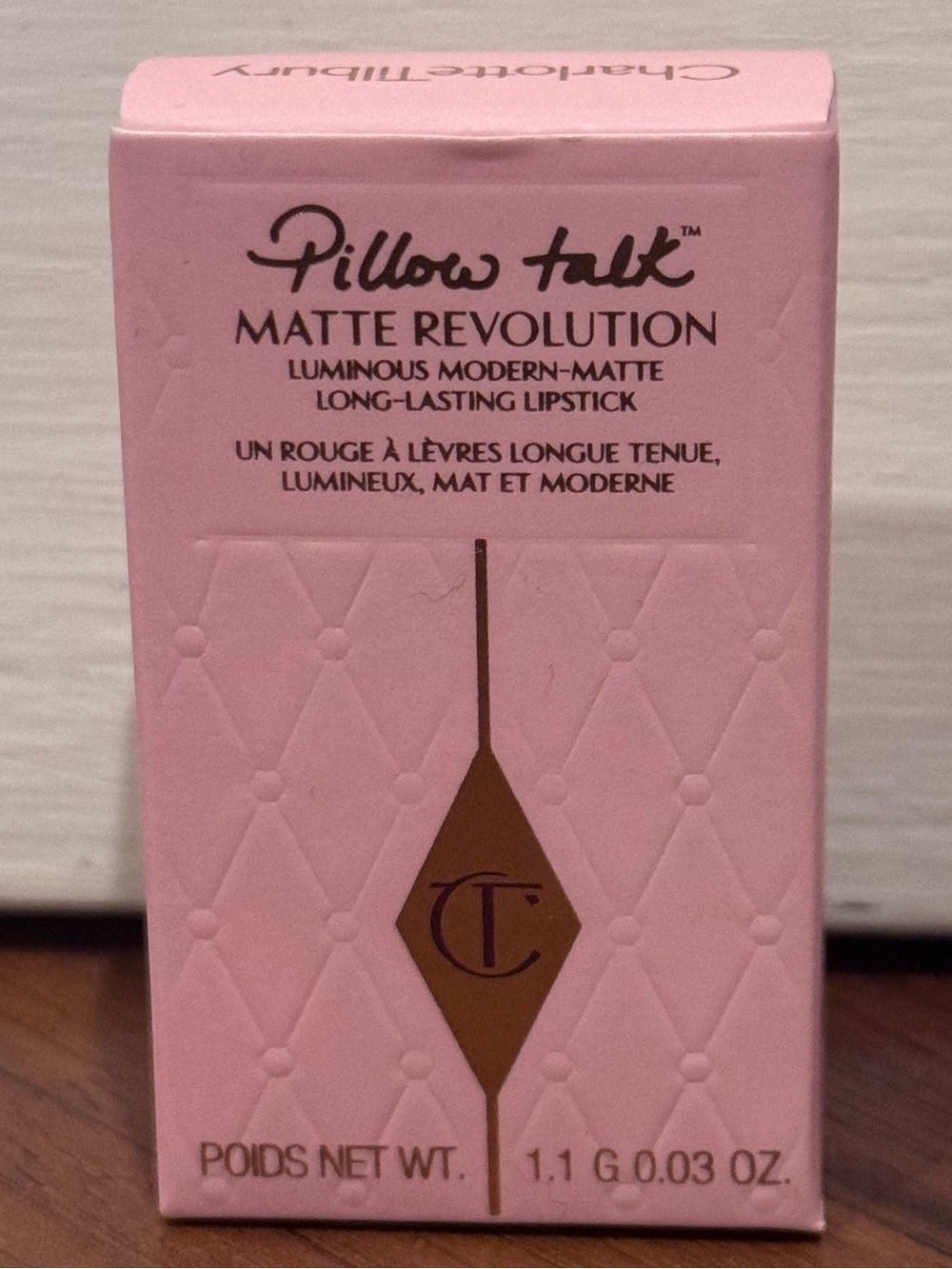 FREE NEW Charlotte Tilbury Pillow Talk Medium Matte Revolution Lipstick Pink
